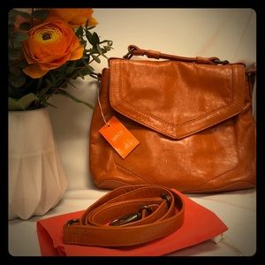 NWT Latico Leather Orange Crossbody